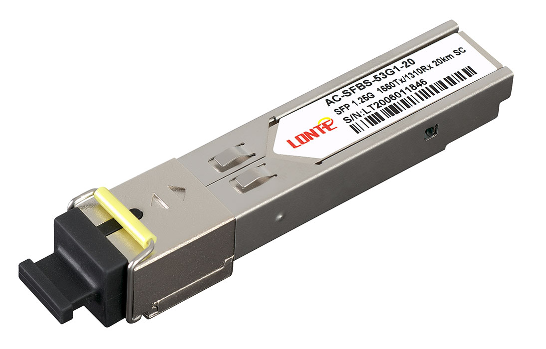 SFP WDM 1.25G Tx1550/Rx1310 20km SC DDM