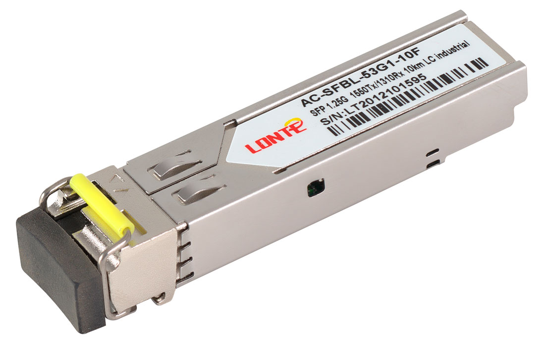 SFP WDM 1.25G Tx1550/Rx1310 10km LC DDM (industrial)