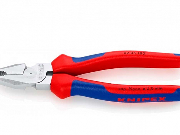 KN-0205180 Плоскогубцы Knipex 0205 180мм с высоким соотношением плеч рычага