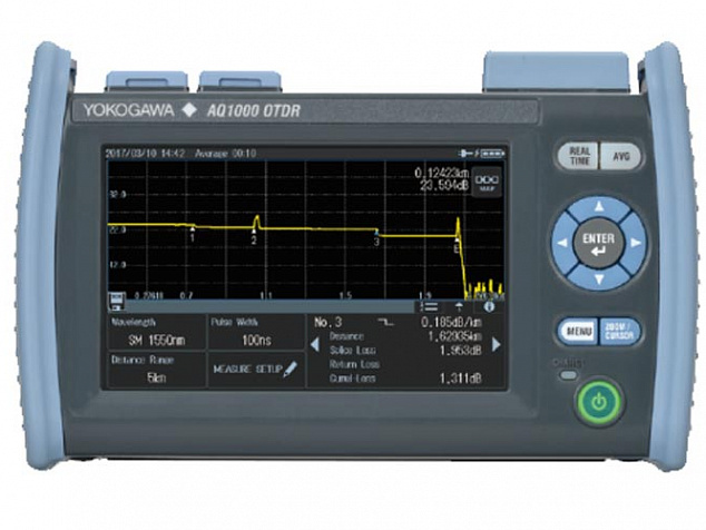 Рефлектометр оптический Yokogawa AQ1000-UFC 1310/1550, 32/30дБ, PC, SLS, TS, FC адапт