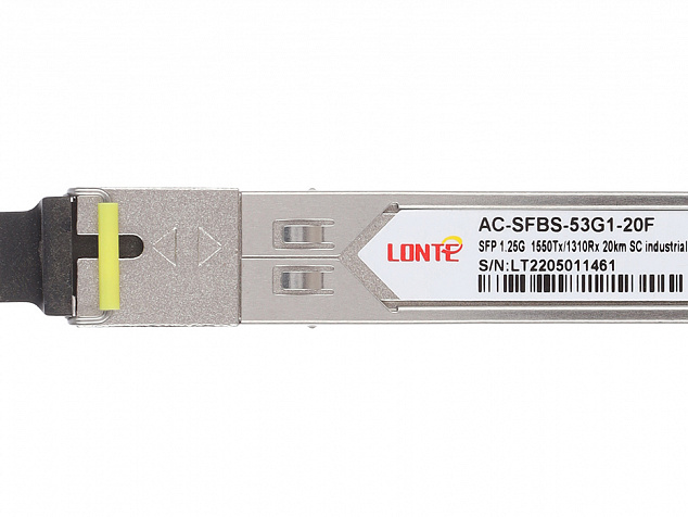 Модуль SFP WDM 1.25G Tx1550/Rx1310 20km SC DDM  Industrial