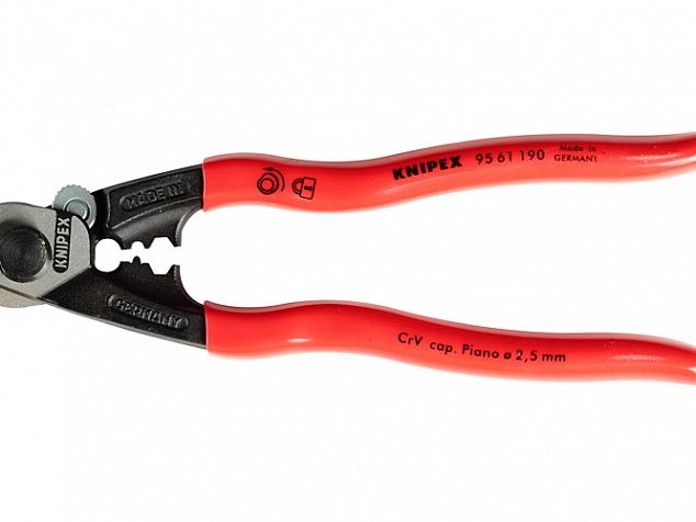 KN-9561190 Кусачки Knipex для кабелей и канатов (9561, 190мм) (тросокусы)