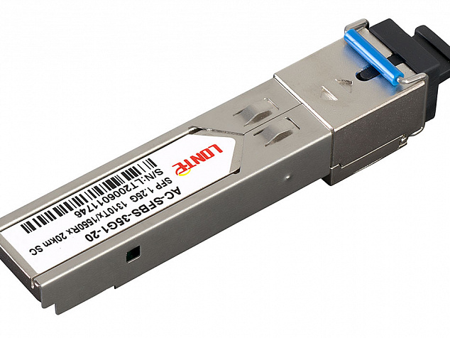 SFP WDM 1.25G Tx1310/Rx1550 20km SC DDM