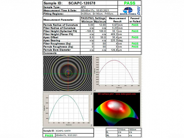 Шнур ШОС-SM/2.0   мм-FC/UPC-SC/APC-1.0  м ССД HS