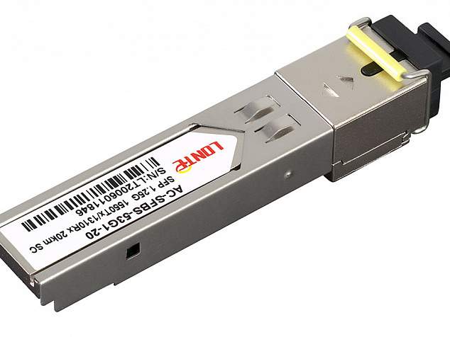 SFP WDM 1.25G Tx1550/Rx1310 20km SC DDM