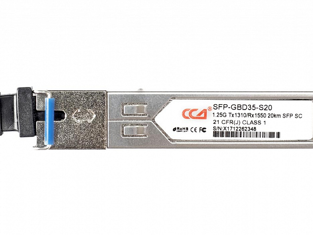 SFP WDM 1.25G Tx1310/Rx1550 20km SC