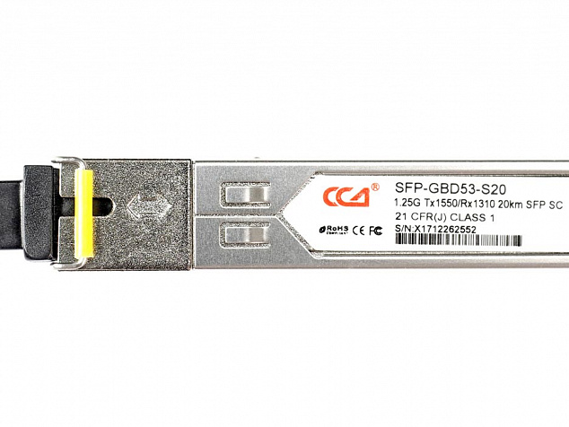 SFP WDM 1.25G Tx1550/Rx1310 20km SC