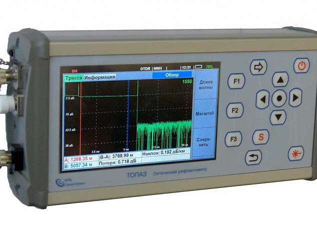 ТОПАЗ-9400-A-31-49-55-62-PMH - универсальный оптический рефлектометр (SM1-1310/1490/1550 SM2-1625нм/ -60..+20 дБм/ VFL)