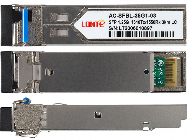 SFP WDM 1.25G Tx1310Rx1550 3km LC DDM