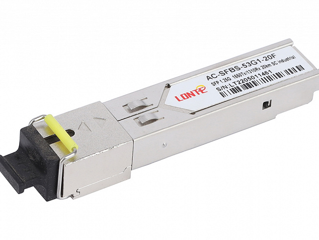 Модуль SFP WDM 1.25G Tx1550/Rx1310 20km SC DDM  Industrial