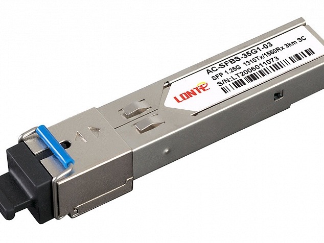 SFP WDM 1.25G Tx1310/Rx1550 3km SC DDM